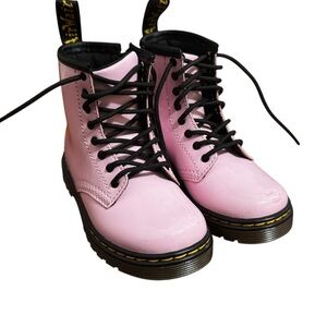 Dr. Martens Kids Pink Lace-Up Boots